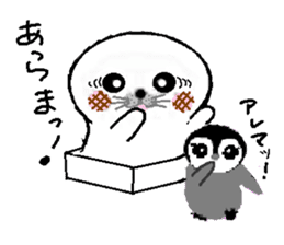 MochiMochi Seal and Child penguin sticker #3907408