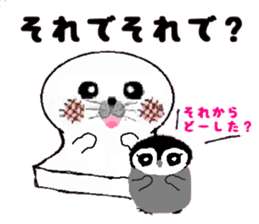 MochiMochi Seal and Child penguin sticker #3907411