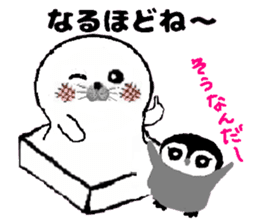 MochiMochi Seal and Child penguin sticker #3907417