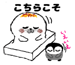 MochiMochi Seal and Child penguin sticker #3907425