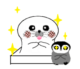 MochiMochi Seal and Child penguin sticker #3907427