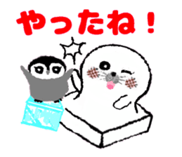 MochiMochi Seal and Child penguin sticker #3907432