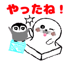 MochiMochi Seal and Child penguin sticker #3907432