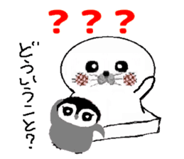 MochiMochi Seal and Child penguin sticker #3907440