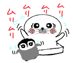 MochiMochi Seal and Child penguin sticker #3907441