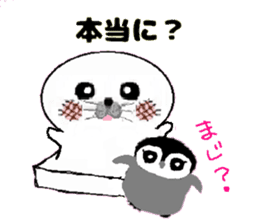 MochiMochi Seal and Child penguin sticker #3907446