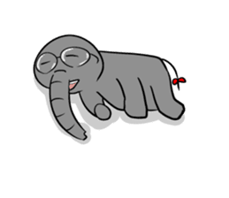 Growth of the human elephant sticker #3908087