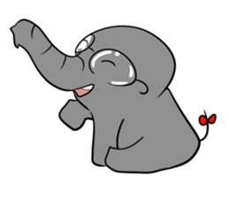 Growth of the human elephant sticker #3908088