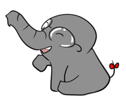 Growth of the human elephant sticker #3908088