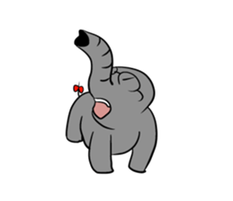 Growth of the human elephant sticker #3908089