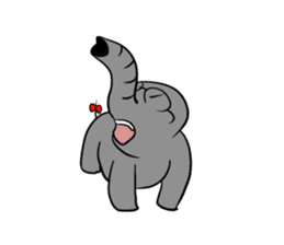 Growth of the human elephant sticker #3908089
