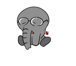 Growth of the human elephant sticker #3908091