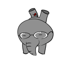 Growth of the human elephant sticker #3908093