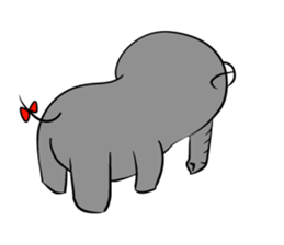 Growth of the human elephant sticker #3908095