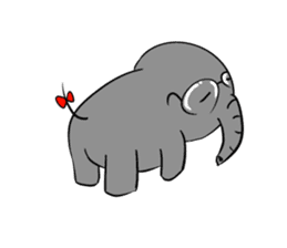 Growth of the human elephant sticker #3908096