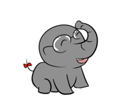 Growth of the human elephant sticker #3908097