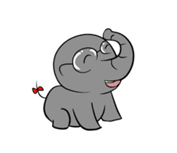 Growth of the human elephant sticker #3908097