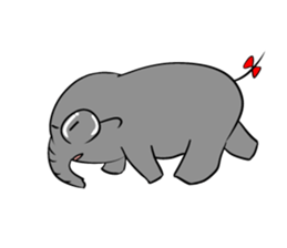 Growth of the human elephant sticker #3908098