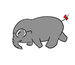 Growth of the human elephant sticker #3908098