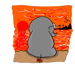 Growth of the human elephant sticker #3908099