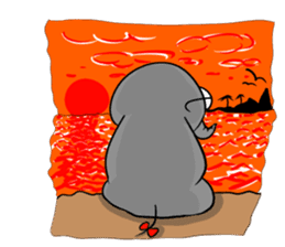 Growth of the human elephant sticker #3908099