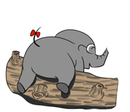 Growth of the human elephant sticker #3908100