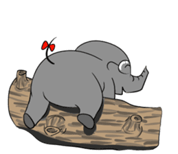 Growth of the human elephant sticker #3908100