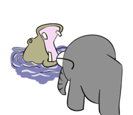 Growth of the human elephant sticker #3908101