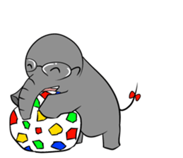 Growth of the human elephant sticker #3908102