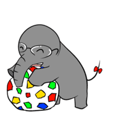 Growth of the human elephant sticker #3908102