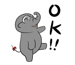 Growth of the human elephant sticker #3908103