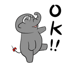 Growth of the human elephant sticker #3908103