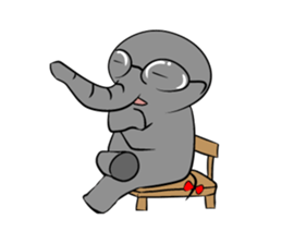 Growth of the human elephant sticker #3908104