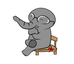 Growth of the human elephant sticker #3908104