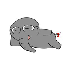 Growth of the human elephant sticker #3908105