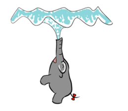 Growth of the human elephant sticker #3908107