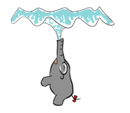 Growth of the human elephant sticker #3908107