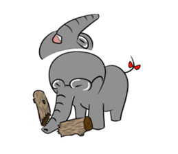 Growth of the human elephant sticker #3908108
