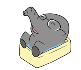 Growth of the human elephant sticker #3908111