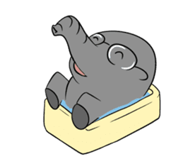 Growth of the human elephant sticker #3908111