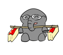 Growth of the human elephant sticker #3908113