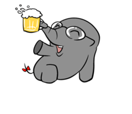 Growth of the human elephant sticker #3908115