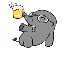 Growth of the human elephant sticker #3908115