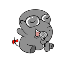 Growth of the human elephant sticker #3908117