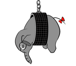 Growth of the human elephant sticker #3908119