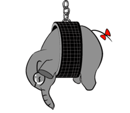 Growth of the human elephant sticker #3908119