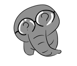 Growth of the human elephant sticker #3908120