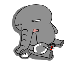 Growth of the human elephant sticker #3908122