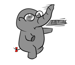 Growth of the human elephant sticker #3908123