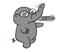 Growth of the human elephant sticker #3908123